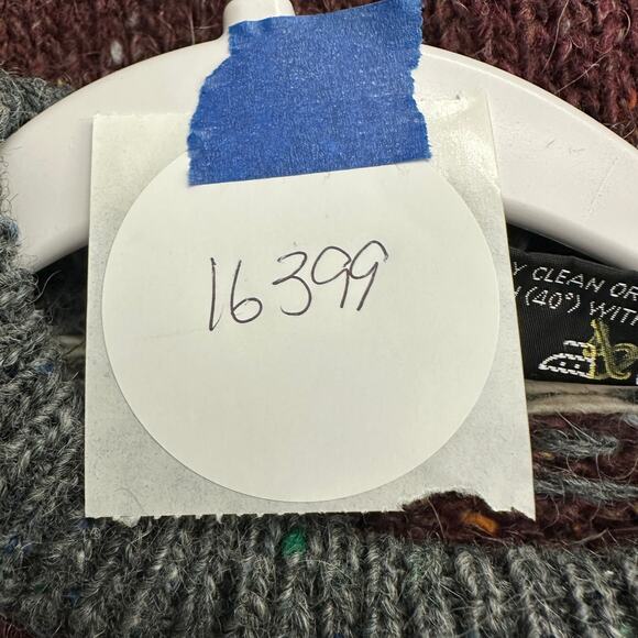 Eskimo Knitwear Mens Wool Sweater Sz XL Fair Isle Thick Cabincore Cozy Ski Lodge - Picture 9 of 9